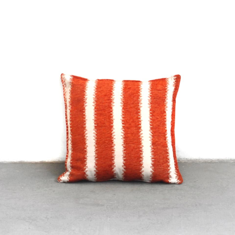 Cuscino righe arancio